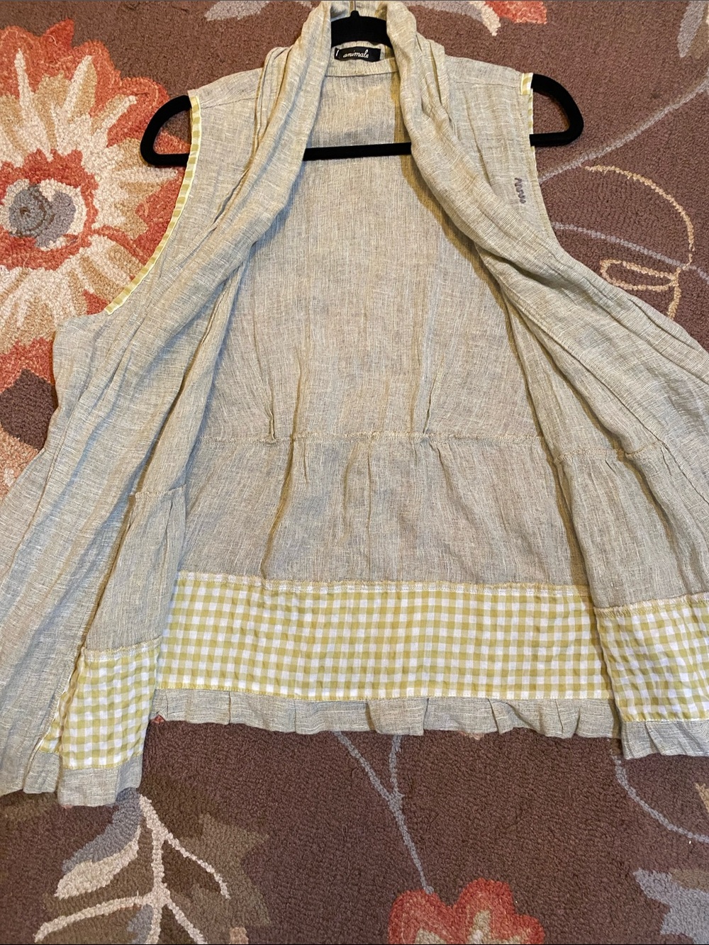 Animale Linen Waterfall Vest - Picture 4 of 12